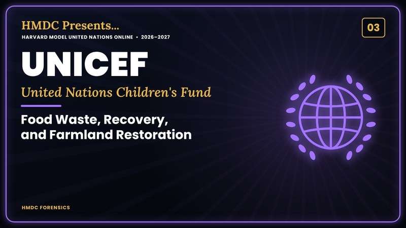 03UNICEFUnited Nations Children's FundDecemberFood Waste, Recovery, and Farmland Restoration