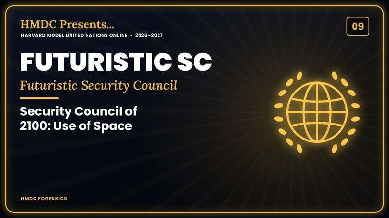 09FUTURISTIC SCFuturistic Security CouncilDecemberSecurity Council of 2100: Use of Space